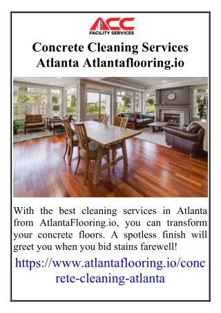 Concrete Cleaning Services Atlanta Atlantaflooring.io