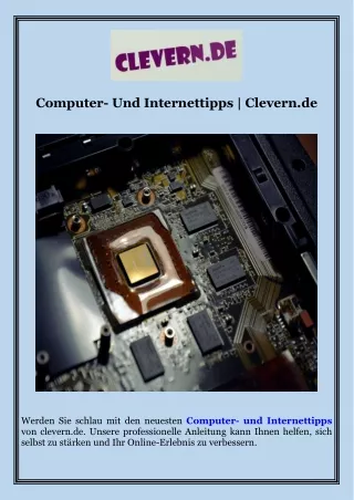 Computer- Und Internettipps  Clevern.de