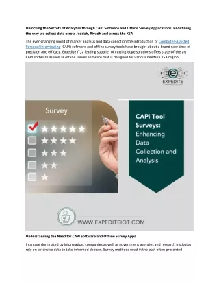 Unlocking the Secrets of Analytics through CAPI Software in Saudi Arabia