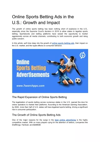 Online Sports Betting Ads in the U.S._ Growth and Impact