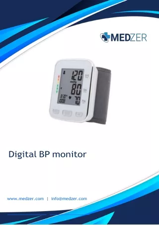 Digital BP monitor Oscillometric method