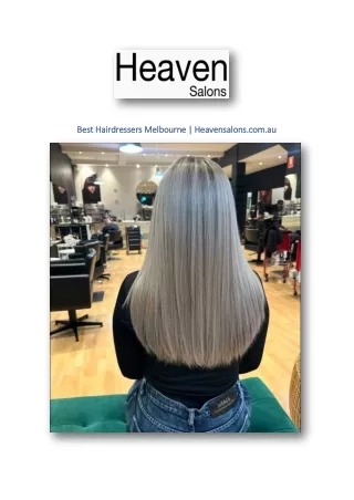 Best Hairdressers Melbourne | Heavensalons.com.au