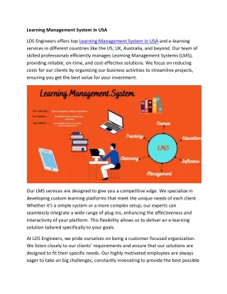 Learning Management System in USA