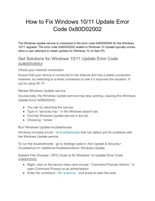 Error Code 0x80D02002