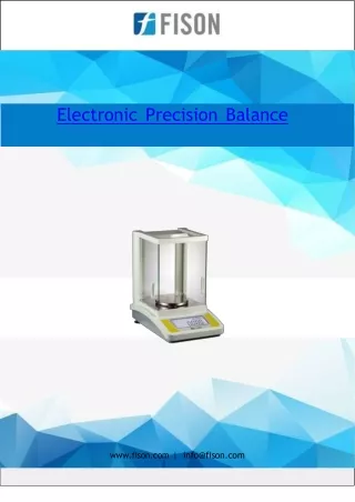 Electronic Precision Balance