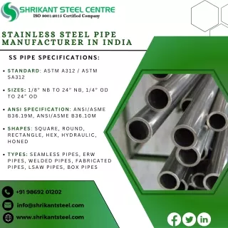 SS Pipe in India | SS Pipe in Saudi Arabia | SS Pipe in USA | SS Pipe in Oman