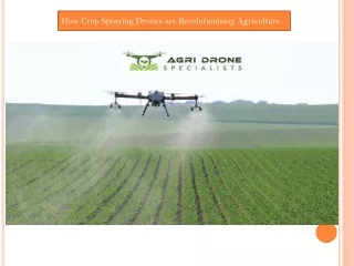 How Crop Spraying Drones are Revolutionising Agriculture