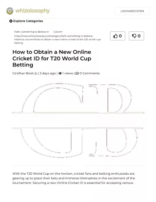 How to Obtain a New Online giridhar