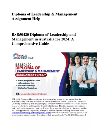 Diploma of Leadership & Management Assignment Help