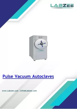 Pulse Vacuum Autoclaves