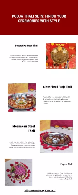 Pooja Thali Sets Finish Your Ceremonies with Style