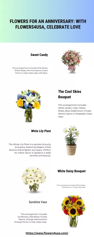 _Flowers for an Anniversary With Flowers4usa, Celebrate Love