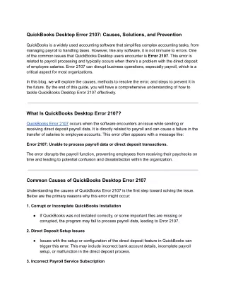 QuickBooks Desktop Error 2107_ Causes, Solutions, and Prevention