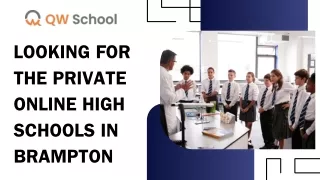 Looking For The Private Online High Schools In Brampton