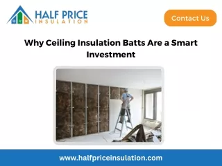 Why Ceiling Insulation Batts Are a Smart Investment