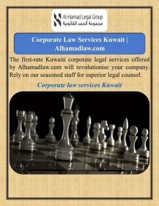 Corporate Law Services Kuwait   Alhamadlaw.com