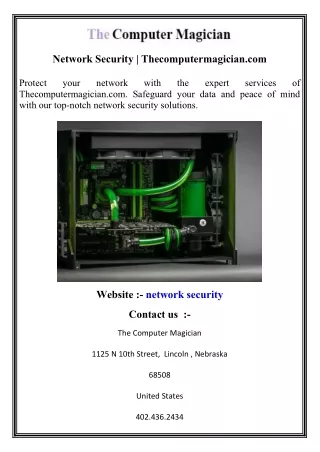 Network Security   Thecomputermagician.com