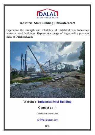 Industrial Steel Building   Dalalsteel.com