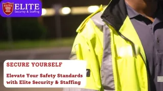 Elite Security & Staffing: Premier Protection and Professional Staffing Solution