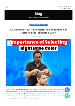 Customizing-Your Hair System The Importance of Selecting the Right Base-Color