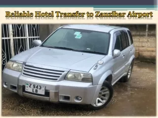 Reliable Hotel Transfer to Zanzibar Airport