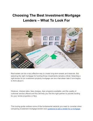 Questions to ask a lender for a mortgage