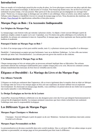 “Élégance et durabilité : le mariage du livre et du marque-page.”