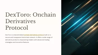 DexToro-Onchain-Derivatives-Protocol