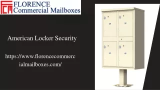 4-Door Pedestal High-Security Outdoor Parcel Locker | American Locker Security