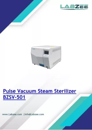 Pulse Vacuum Steam Sterilizer