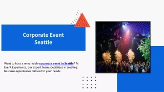 Corporate Event Seattle