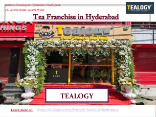 Tea Franchise in Hyderabad