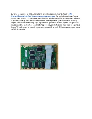 HMI Touch Repair