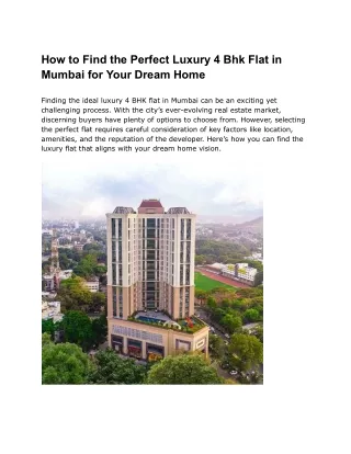 Exclusive 5 BHK Flats in Mumbai | ABIL Group