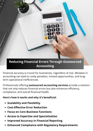 Reducing Financial Errors Through Outsourced Accounting