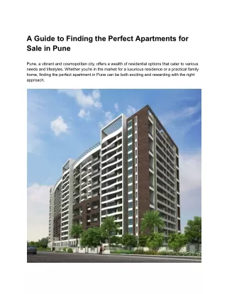 Flats for Sale in Pune | Premium Living by Kunal Group