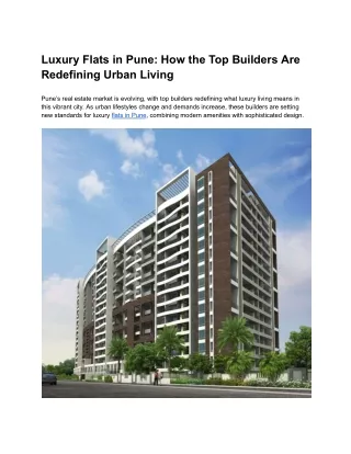 3 BHK Flats in Balewadi | Exclusive Homes by Kunal Group