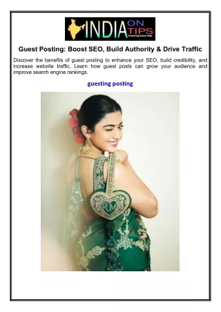 Guest Posting Boost SEO Build Authority & Drive Traffic