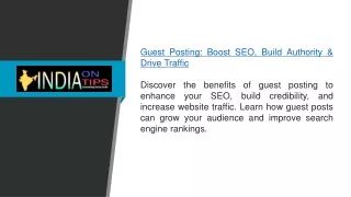 Guest Posting Boost SEO Build Authority & Drive Traffic