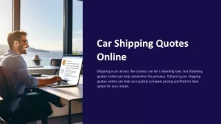 Car Shipping Quotes Online