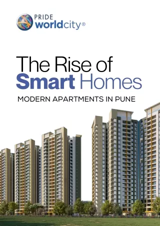 The Rise of Smart Homes Modern Apartments in Pune | Pride World City