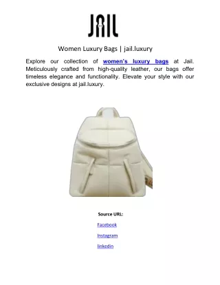 Women Luxury Bags | jail.luxury