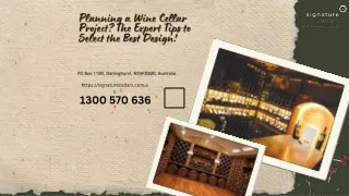 Planning a Wine Cellar Project? The Expert Tips to Select the Best Design!