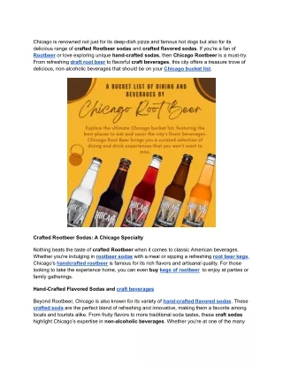 Top Beverage Distributors in USA | Crafted Rootbeer Sodas & More