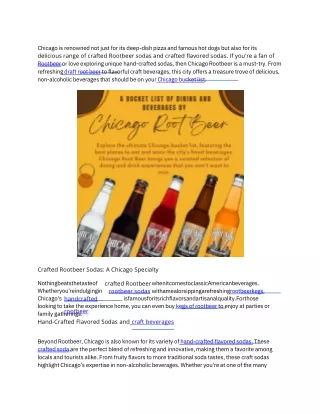 Top Beverage Distributors in USA | Crafted Rootbeer Sodas & More