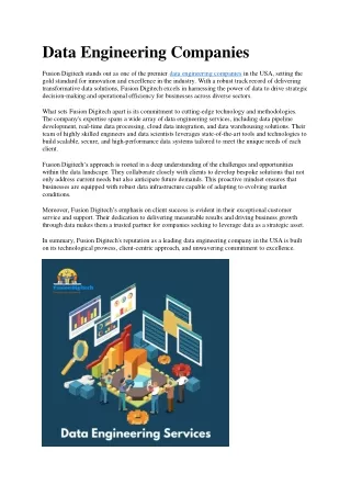 Data Engineering Companies