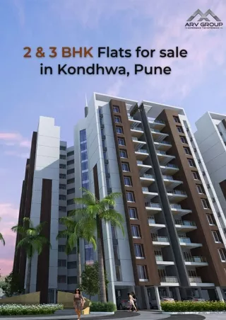 2 BHK & 3 BHK Flats for sale in Kondhwa, Pune | ARV New Town