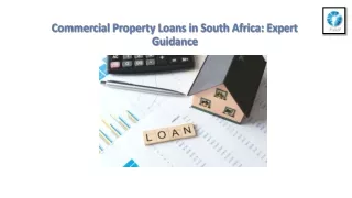 Commercial Property Loans in South Africa - Expert Guidance