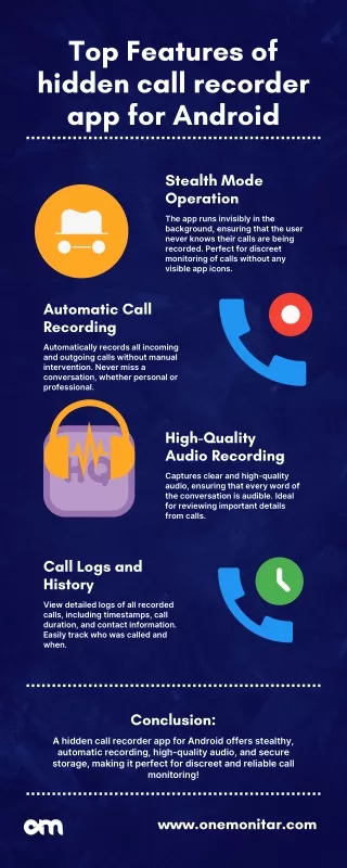 Top Features of hidden call recorder app for Android