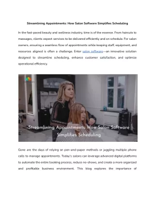 Streamlining Appointments_ How Salon Software Simplifies Scheduling_